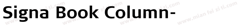 Signa Book Column字体转换